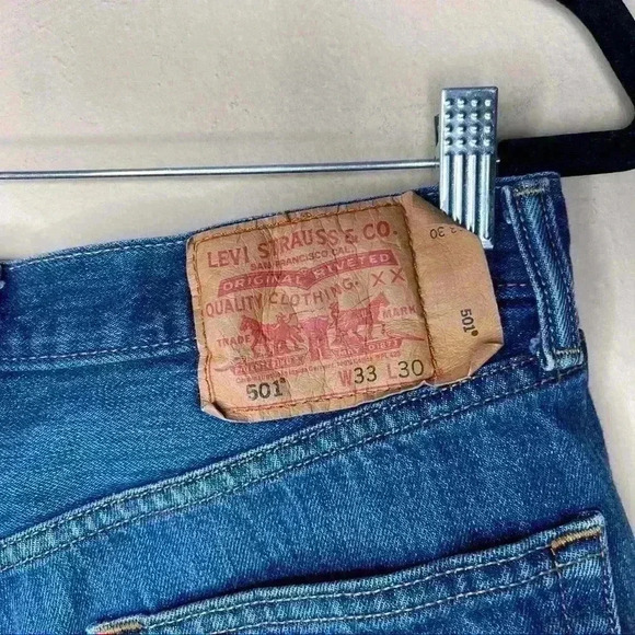 Levi's 501 Jean Short Sz 32 - Picture 4 of 5